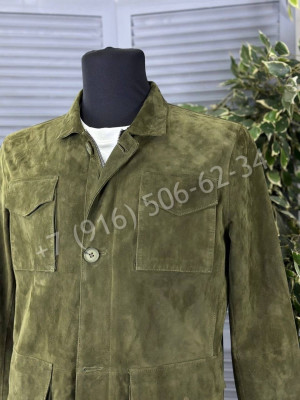 Тонкая куртка из замши Brunello Cucinelli 20977