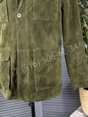 Тонкая куртка из замши Brunello Cucinelli 20977