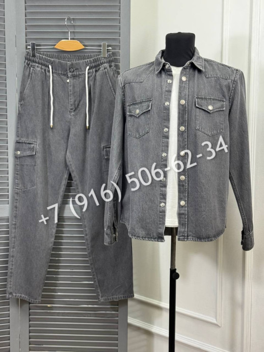 Прогулочный костюм из денима Brunello Cucinelli 34108 3