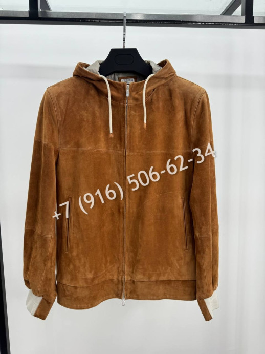 Замшевая куртка Brunello Cucinelli 9799 4