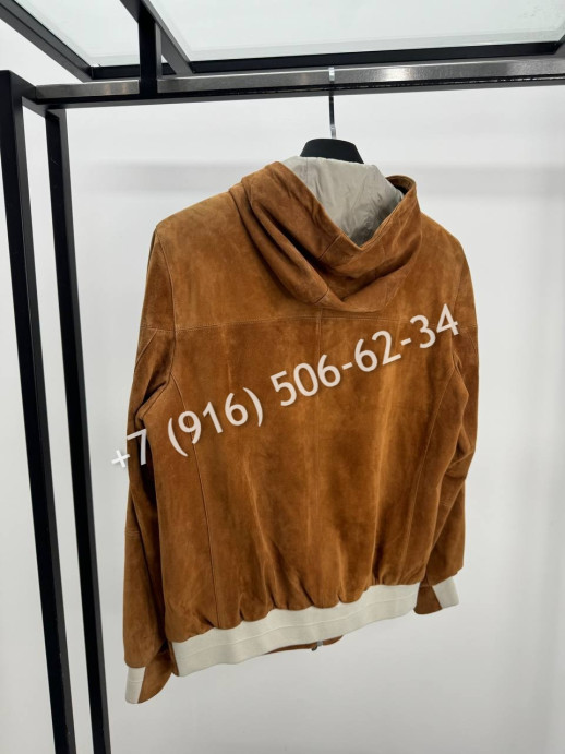 Замшевая куртка Brunello Cucinelli 9799 4
