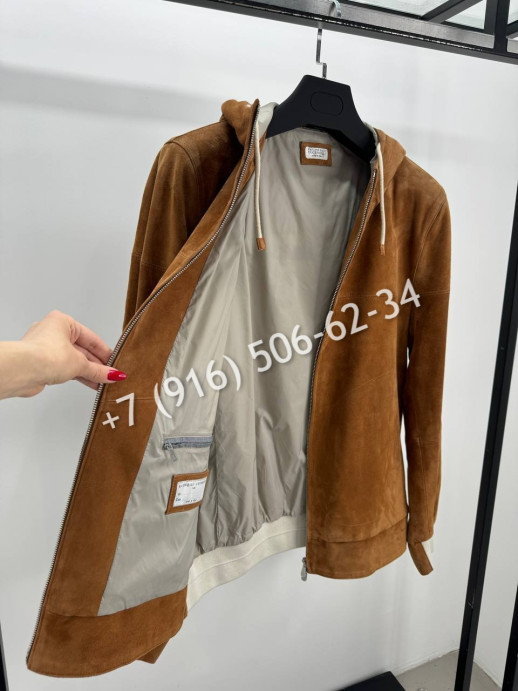 Замшевая куртка Brunello Cucinelli 9799 4