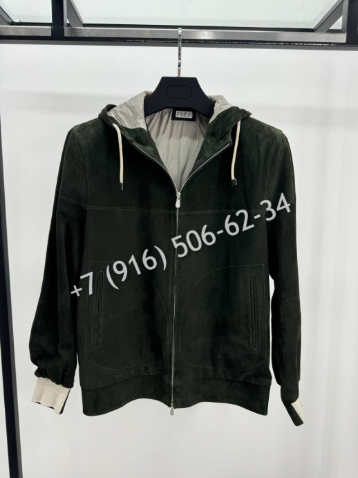 Замшевая куртка Brunello Cucinelli 9799 4