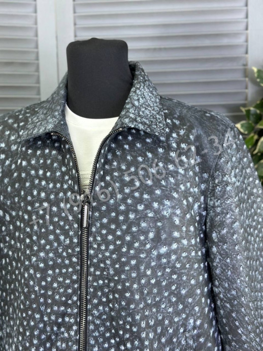 Кожаная куртка Stefano Ricci из кожи страуса 16467