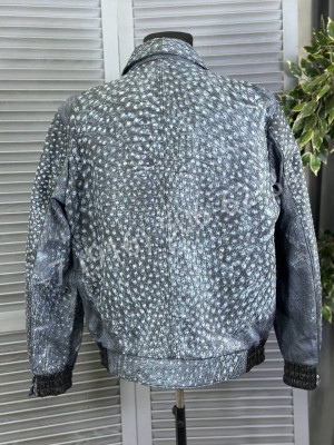 Кожаная куртка Stefano Ricci из кожи страуса 16467