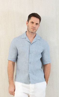 Рубашка Brunello Cucinelli из льна 12184