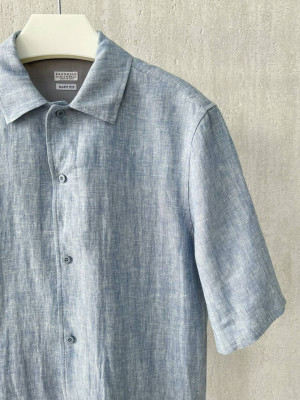 Рубашка Brunello Cucinelli из льна 12184