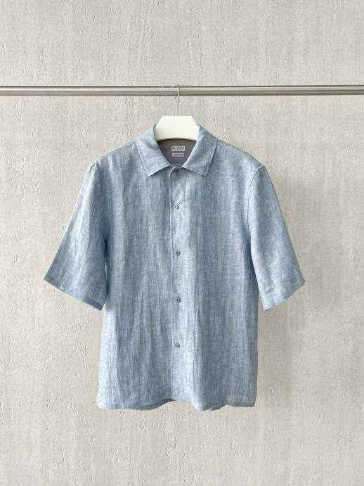 Рубашка Brunello Cucinelli из льна 12184