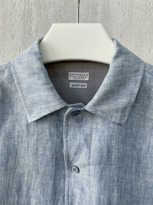 Рубашка Brunello Cucinelli из льна 12184