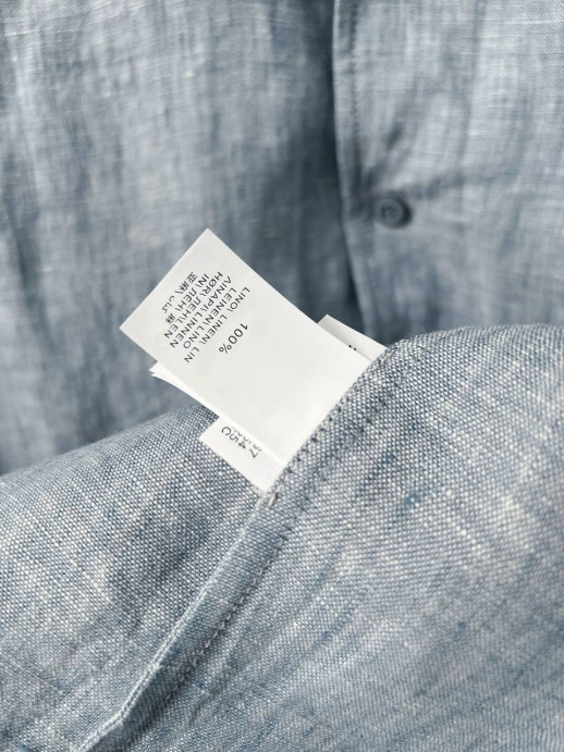 Рубашка Brunello Cucinelli из льна 12184