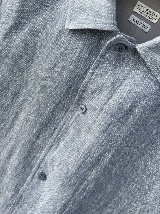 Рубашка Brunello Cucinelli из льна 12184