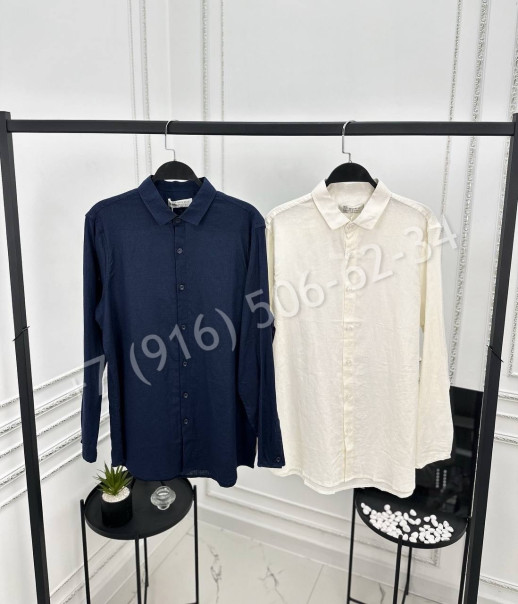 Рубашка Brunello Cucinelli 80% лен 28058