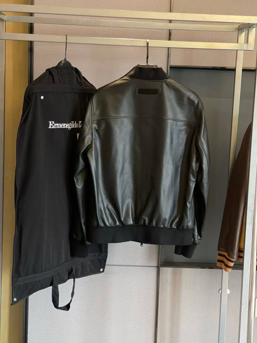 Кожаная куртка Zegna 23503