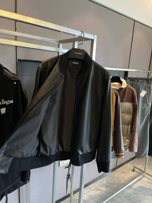 Кожаная куртка Zegna 23503