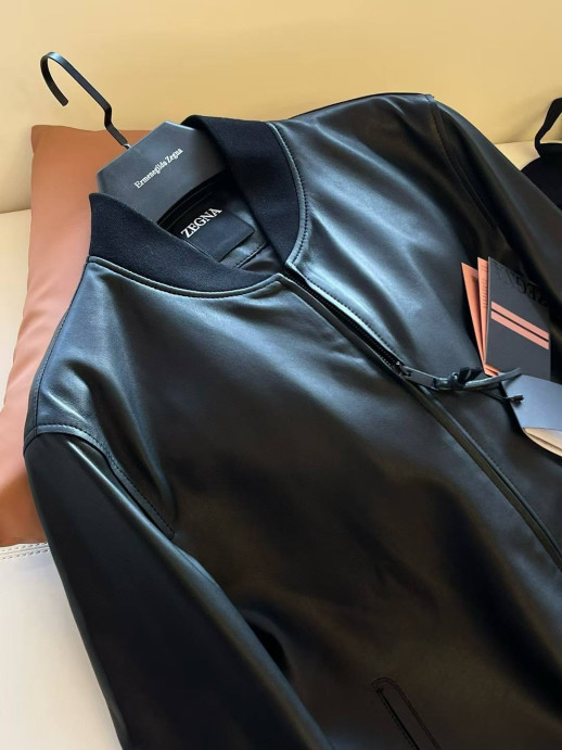 Кожаная куртка Zegna 23503