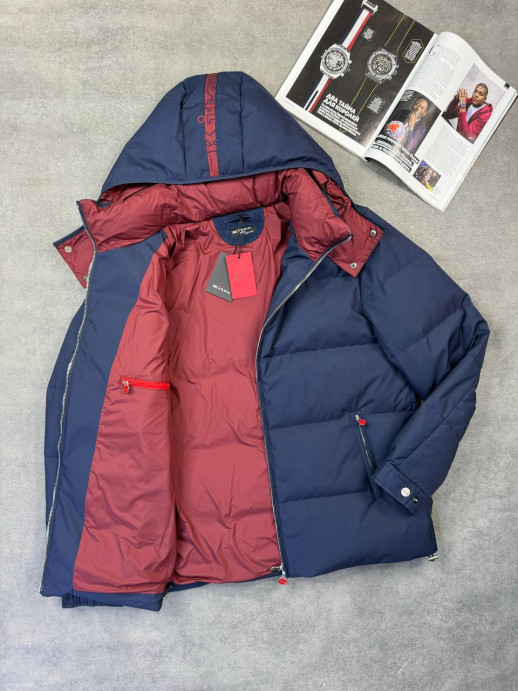 Пуховик Kiton со съемным капюшоном. Наполнитель пух/перо 22165