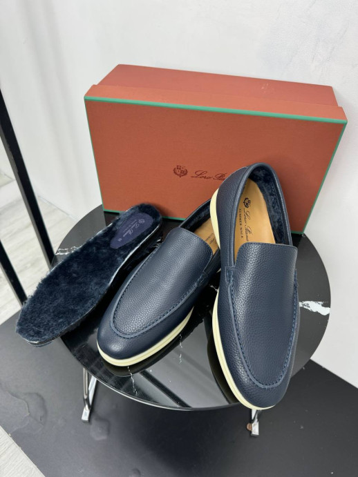 Лоферы Loro Piana на меху 17477 1