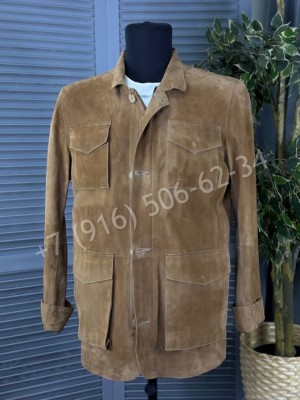 Тонкая куртка из замши Brunello Cucinelli 20978