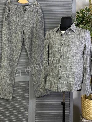 Льняной костюм KITON 15047