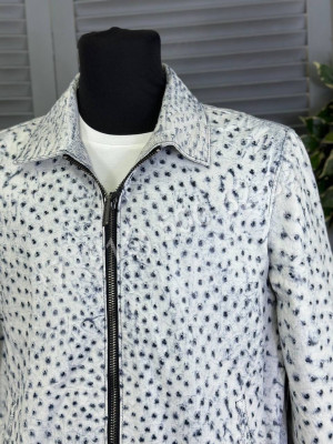 Кожаная куртка Stefano Ricci из кожи страуса 16468