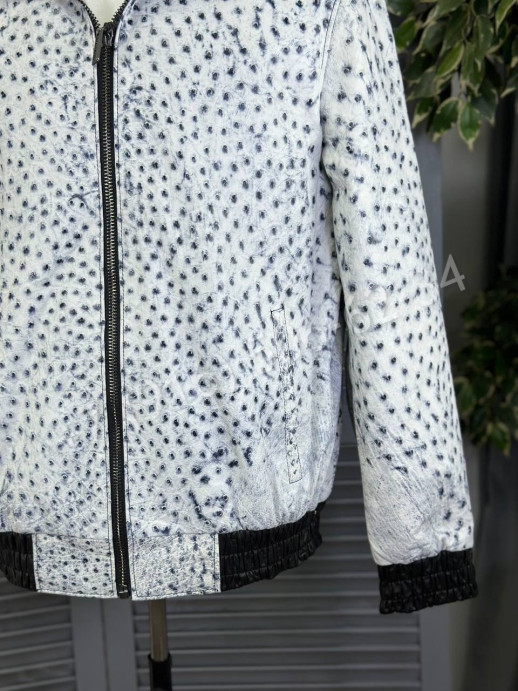 Кожаная куртка Stefano Ricci из кожи страуса 16468