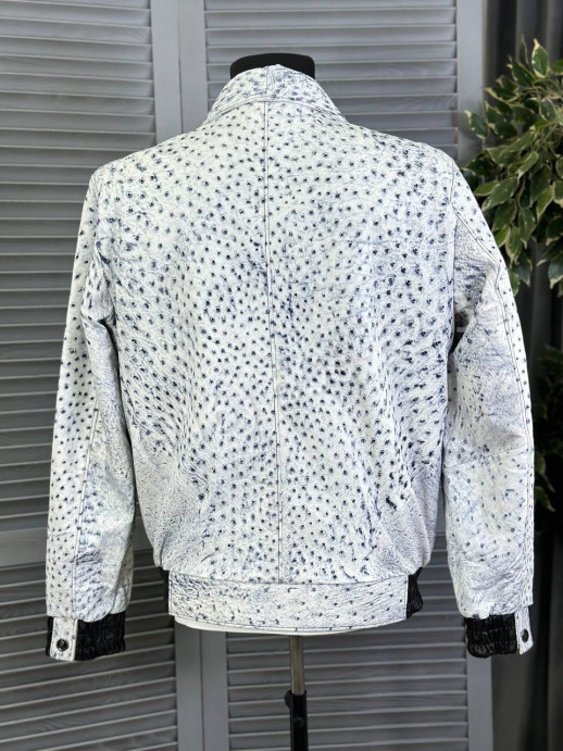 Кожаная куртка Stefano Ricci из кожи страуса 16468