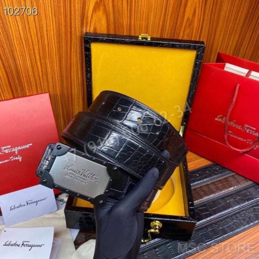 Ремень из кожи крокодила Louis Vuitton 10257