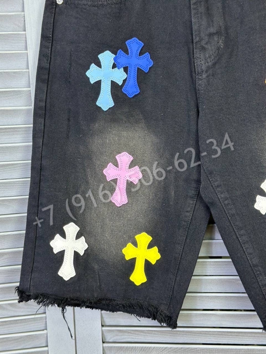 Джинсовые шорты Chrome Hearts 17170