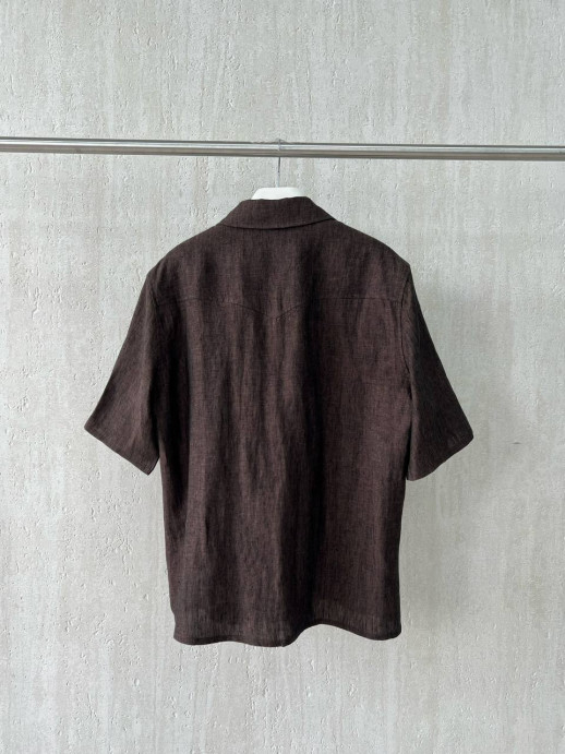 Рубашка Brunello Cucinelli из льна 12184 1