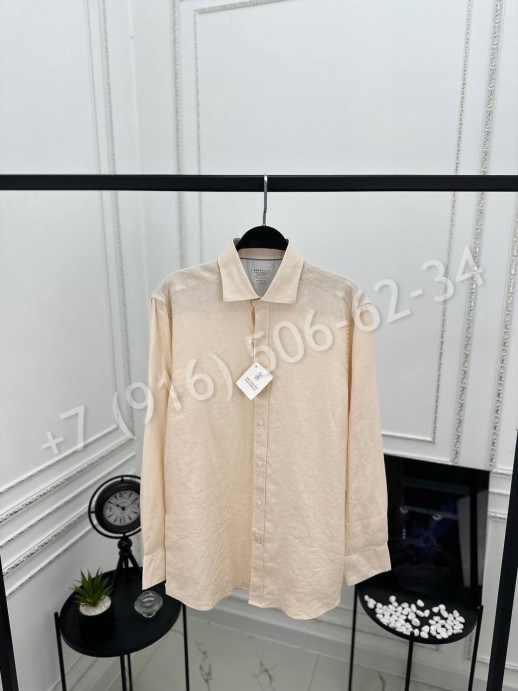 Рубашка Brunello Cucinelli 810% лен 28059