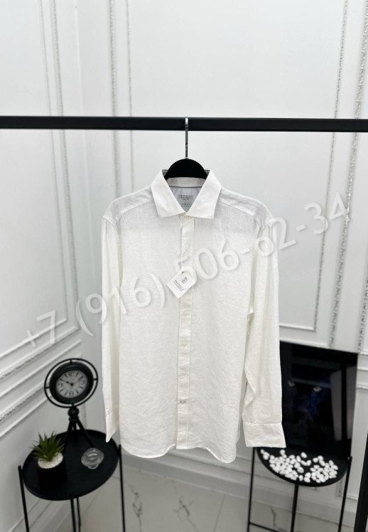 Рубашка Brunello Cucinelli 810% лен 28059