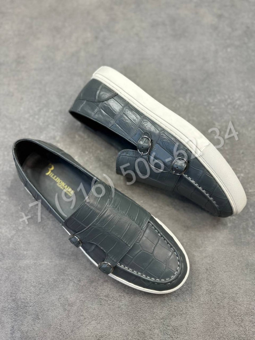 Лоферы Billionaire из кожи крокодила 28760