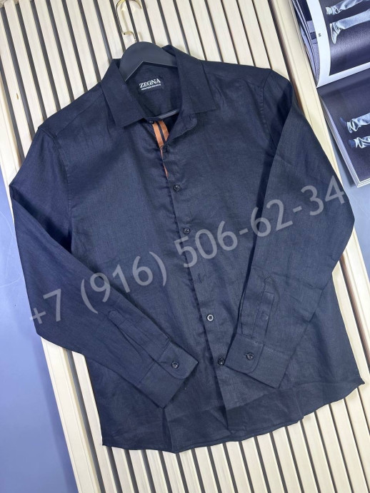 Рубашка Zegna из льна 30158