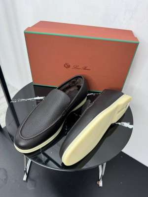 Лоферы Loro Piana на меху 17477 2