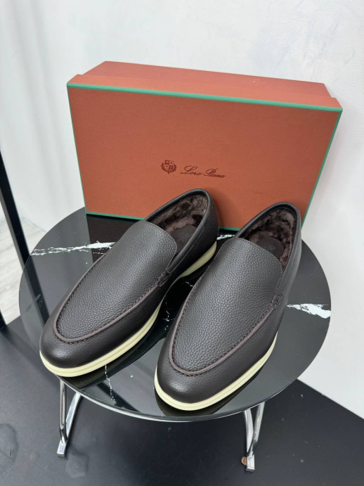 Лоферы Loro Piana на меху 17477 2