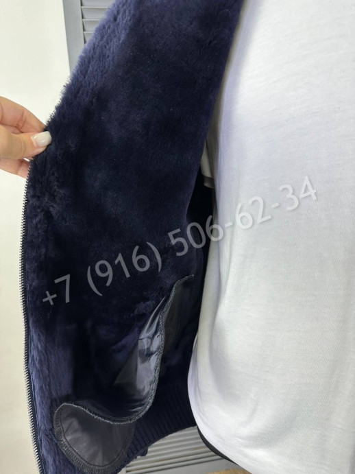 Комбинированная дубленка / кардиган с мехом внутри Brunello Cucinelli 20979