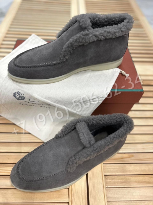 Лоферы на меху Loro Piana 25360