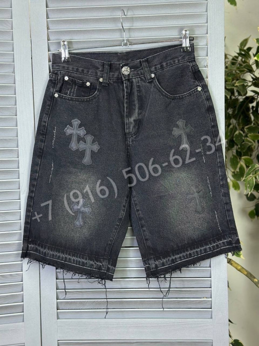 Джинсовые шорты Chrome Hearts 17171