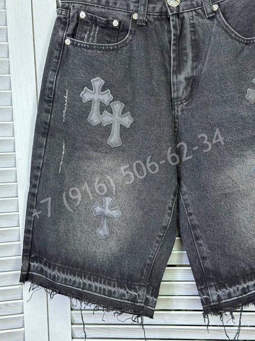 Джинсовые шорты Chrome Hearts 17171
