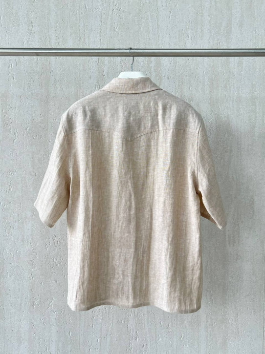 Рубашка Brunello Cucinelli из льна 12184 2