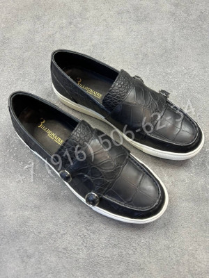 Лоферы Billionaire из кожи крокодила 28761
