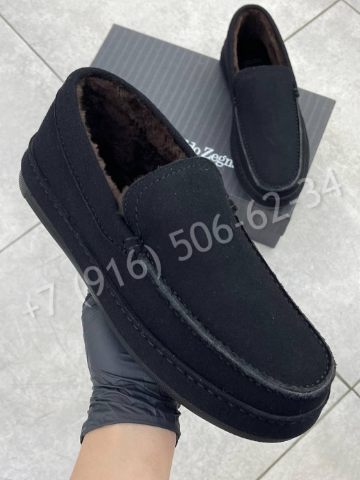 Мокасины Zegna на меху 24453