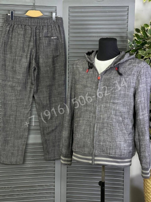 Льняной костюм KITON 15049