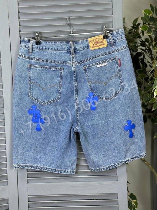 Джинсовые шорты Chrome Hearts 17172
