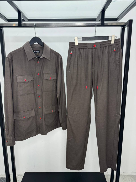 Костюм прогулочный из тонкого кашемира Kiton 17552 1