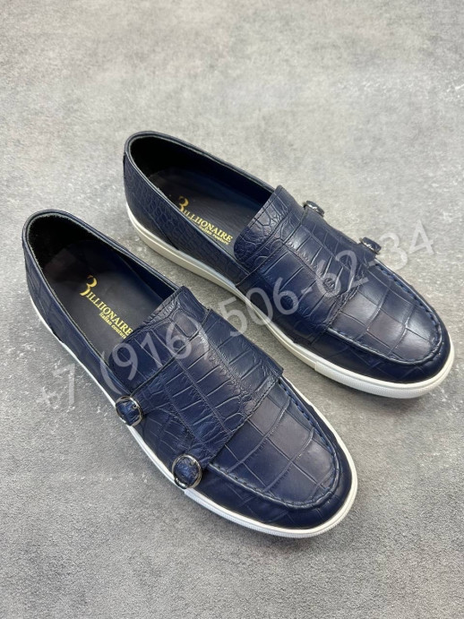 Лоферы Billionaire из кожи крокодила 28762