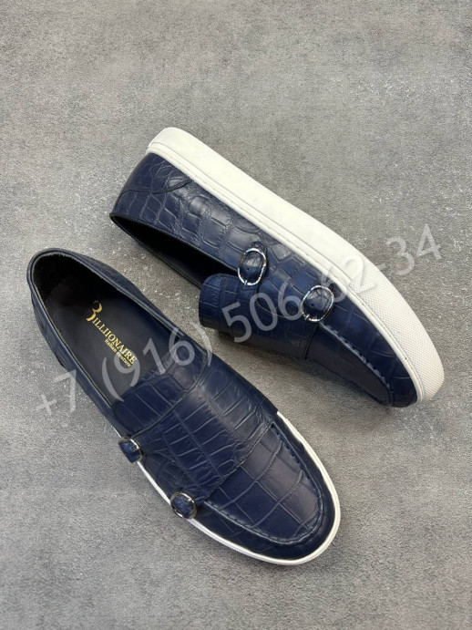 Лоферы Billionaire из кожи крокодила 28762