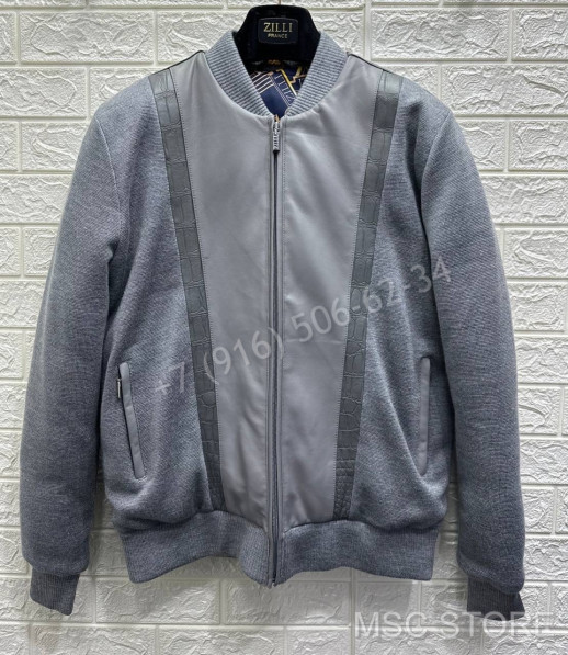 Куртка ZILLI со вставками кожи крокодила 9644