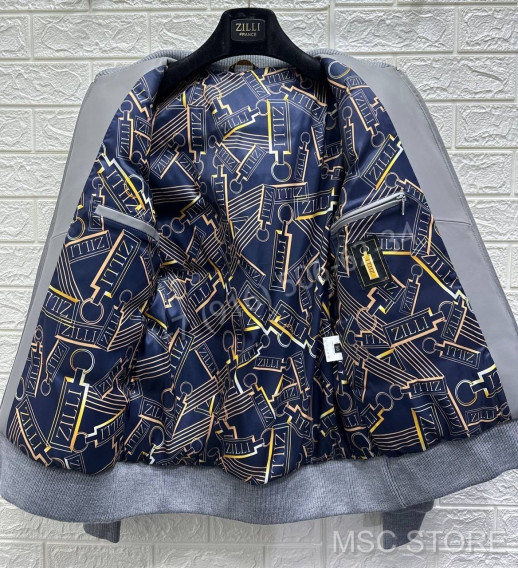 Куртка ZILLI со вставками кожи крокодила 9644