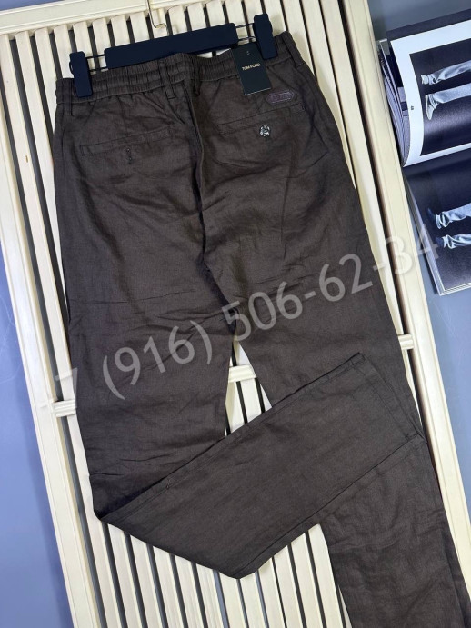 Брюки из льна Tom Ford 30160